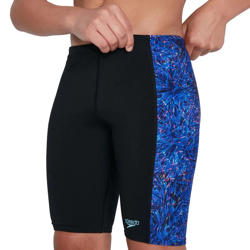 Speedo Boys Digital Allover Panel Jammer Black/Navy-1